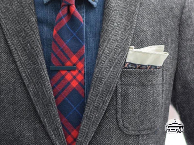 استایل کژوال با گیره کراوات