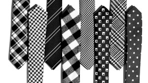 کراوات سیاه و سفید