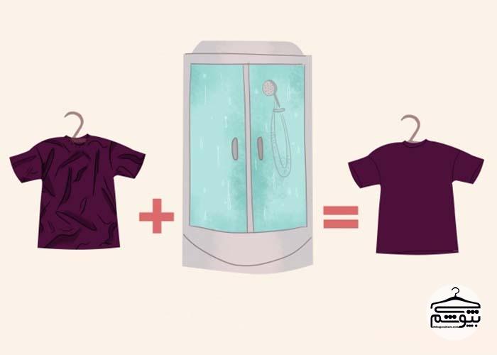 راهنمای تصویری از بین بردن چروک لباس بدون اتو