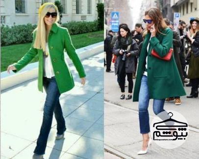 چگونه پالتو زنانه سبز بپوشیم؟