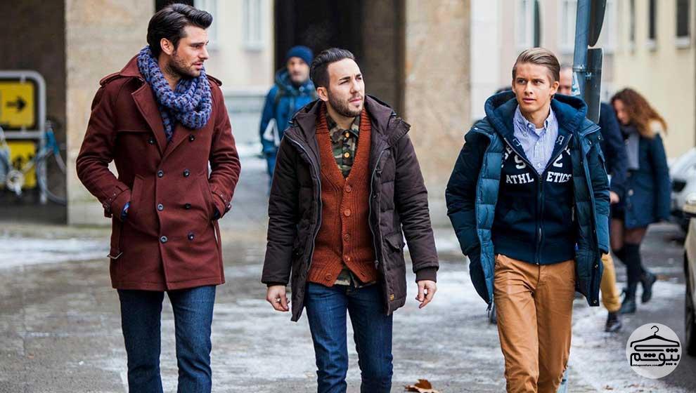 چند ترکیب ساده لباس زمستانی مردانه