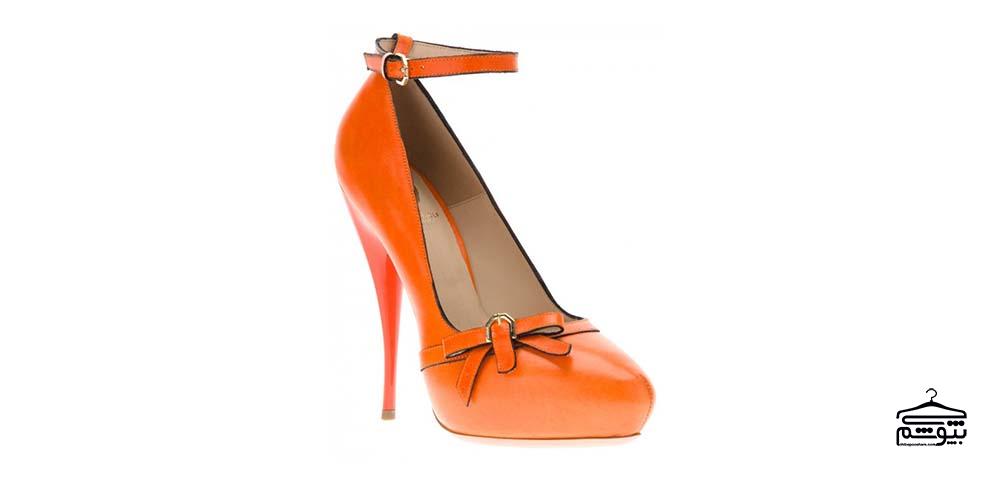کفش زنانه نارنجی را چطور بپوشیم؟