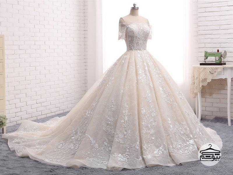 جدیدترین مدل لباس عروس تور دانتل