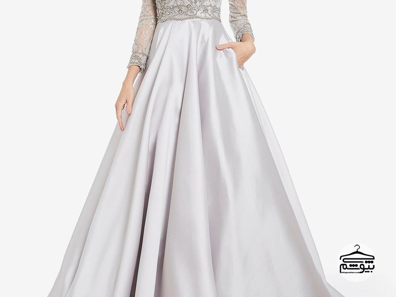 جدیدترین و شیک‌ترین مدل‌های لباس عروس به رنگ نقره‌ای