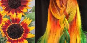 یک آرایشگر آمریکایی، تصاویر طبیعت را در رنگ موها گنجاند!