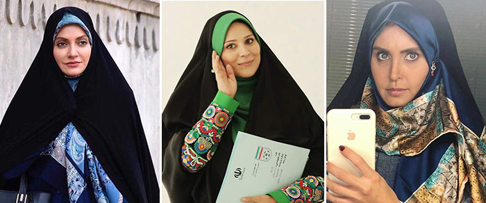 این بازیگران ایرانی با چادر، مثل یک قرص ماه شدند