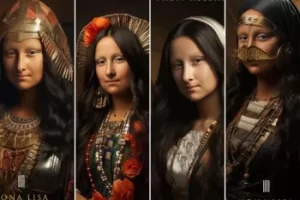 رونمایی از تابلوی مونالیزا با لباس هایی از سراسر جهان؛ مونالیزا با لباس روس‌ها چقدر متفاوت و جذاب است!