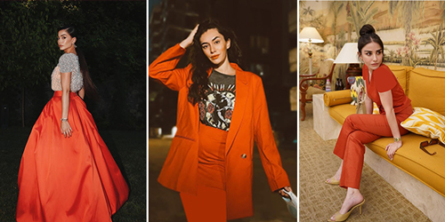 اگر شما هم عاشق رنگ نارنجی هستید از این لباس‌های نارنجی بازیگران زیبای ترک الهام بگیرید!