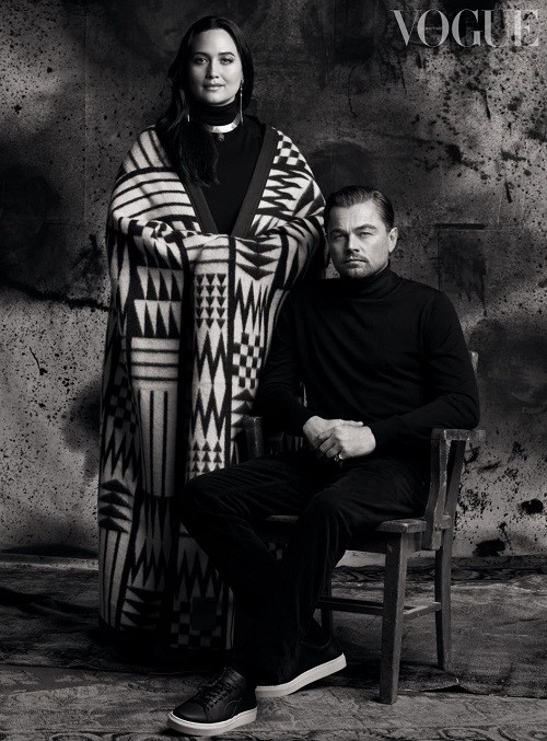فوتوشات‌های جدید لئوناردو دی کاپریو و لیلی گلدستون برای مجله British Vogue