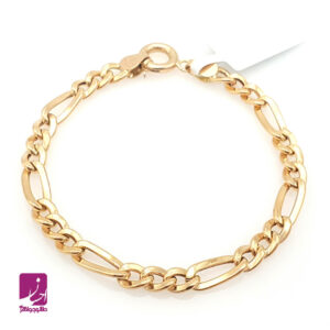 دستبند طلا زنانه فیگارو کم اجرت – کد EFC849