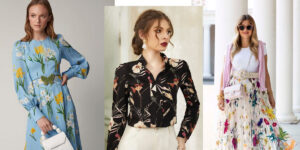 26 ایده جذاب برای دوختن لباس با پارچه کرپ حریر گلدار برای خانم‌های خوشپوش و قری!