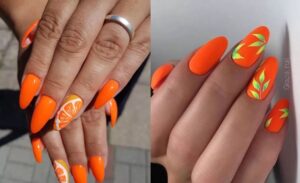 10 طرح ناخن نارنجی که باید امتحان کنید تا همه عاشق دست‌هایتان شوند!