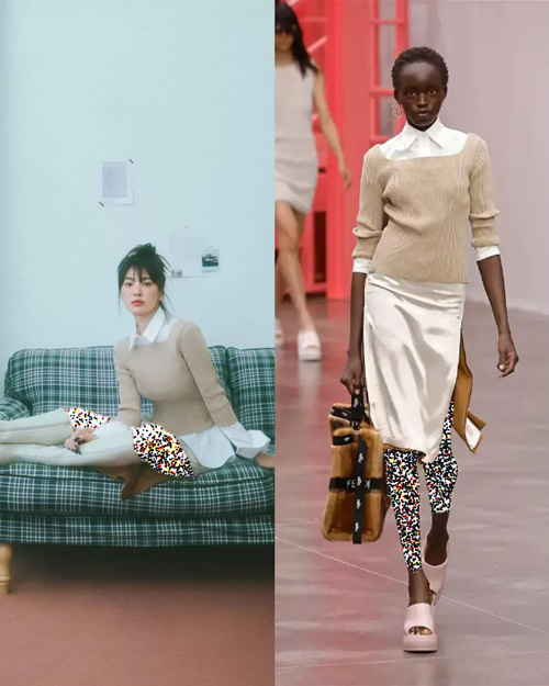 مقایسه‌ی سونگ هه کیو و مدل‌ها