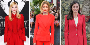 قرمز گرم‌ترین رنگ است اگر این ۱۷ زن مشهور کت و شلوارهای قرمز بپوشند