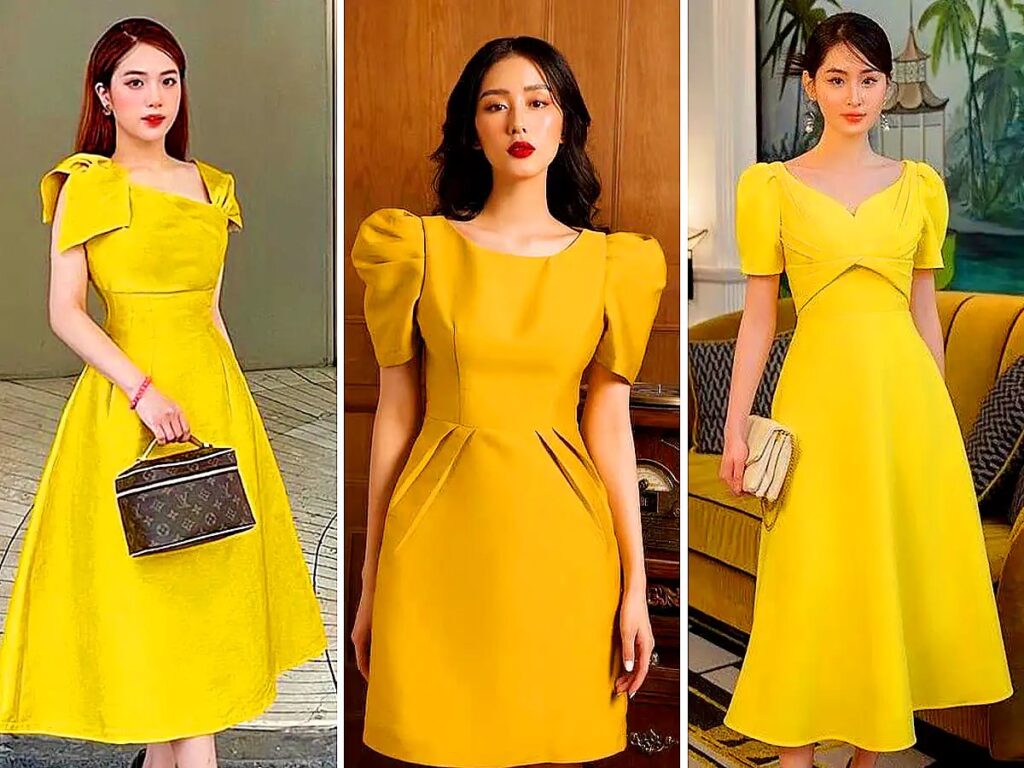 17 مدل پیراهن زرد دخترانه برای آن‌هایی که می‌خواهند با رنگ لباسشان توجه همه را جلب کنند!
