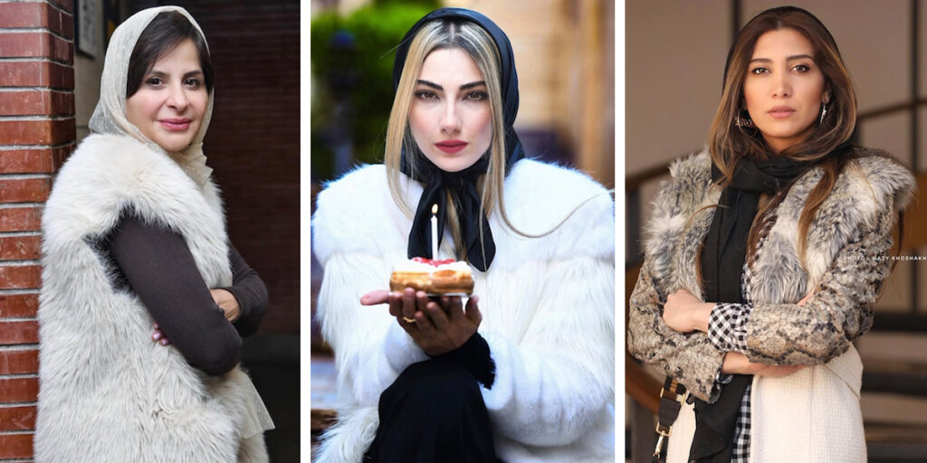 کت خزدار بازیگران ایرانی