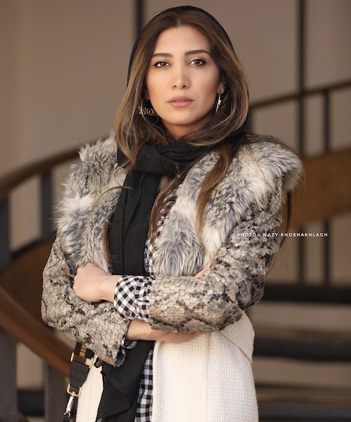 کت خزدار بازیگران ایرانی