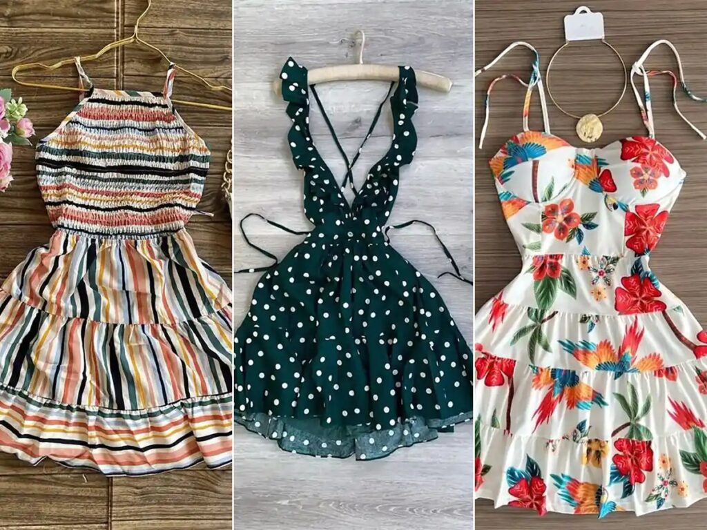 با این 14 مدل پیراهن چین‌دار کوتاه به استقبال بهار بروید