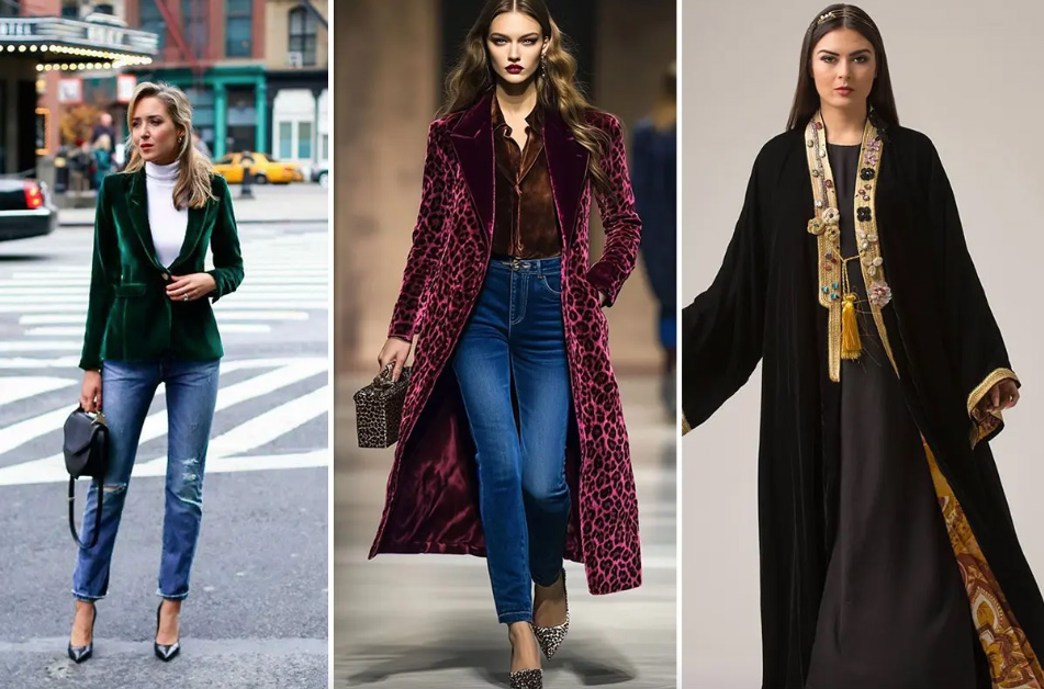 این مدل مانتوهای مخمل را برای نوروز بدوزید و لاکچری ظاهر شوید