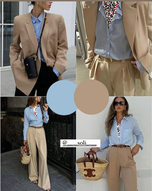 ترکیب رنگ استایل‌های بهاری