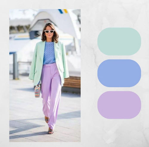 ترکیب رنگ استایل‌های بهاری