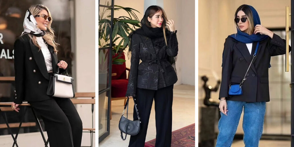 کت مشکی را در نوروز 1404 با چه لباس‌هایی ست کنیم؟