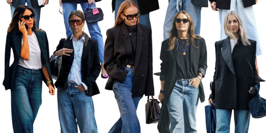 کت مشکی و شلوار جین؛ ترکیبی رویایی که تا امروز دست کمش می‌گرفتید