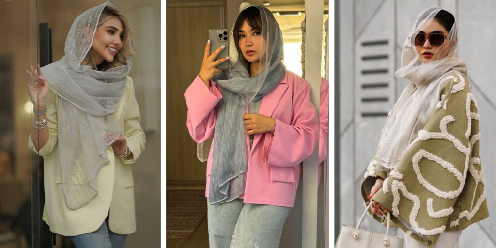 شال‌های توری را به شیوه‌ی بلاگرهای مشهور در استایل بهاری به کار ببرید