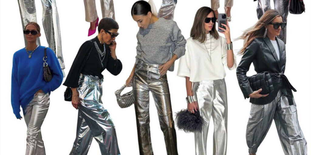 شلوارهای پر زرق و برقی که امسال حسابی پرطرفدار شده‌اند