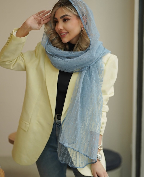 شال توری در استایل بهار ۱۴۰۴