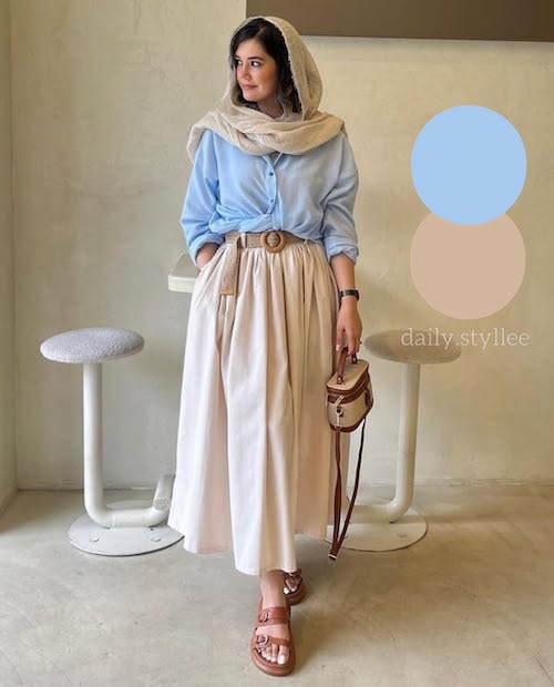 دامن‌ها در استایل‌های بهار و تابستان