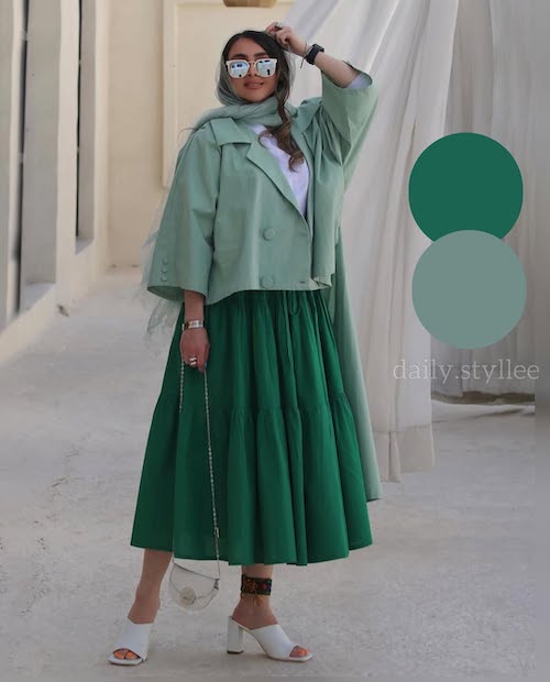 دامن‌ها در استایل‌های بهار و تابستان