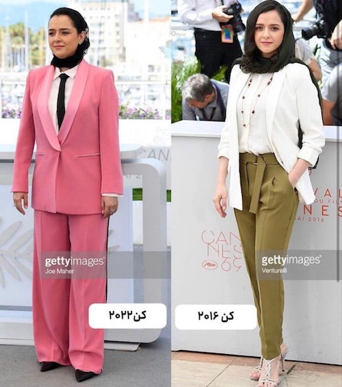 مقایسه استایل‌ پریناز و ترانه در جشنواره کن