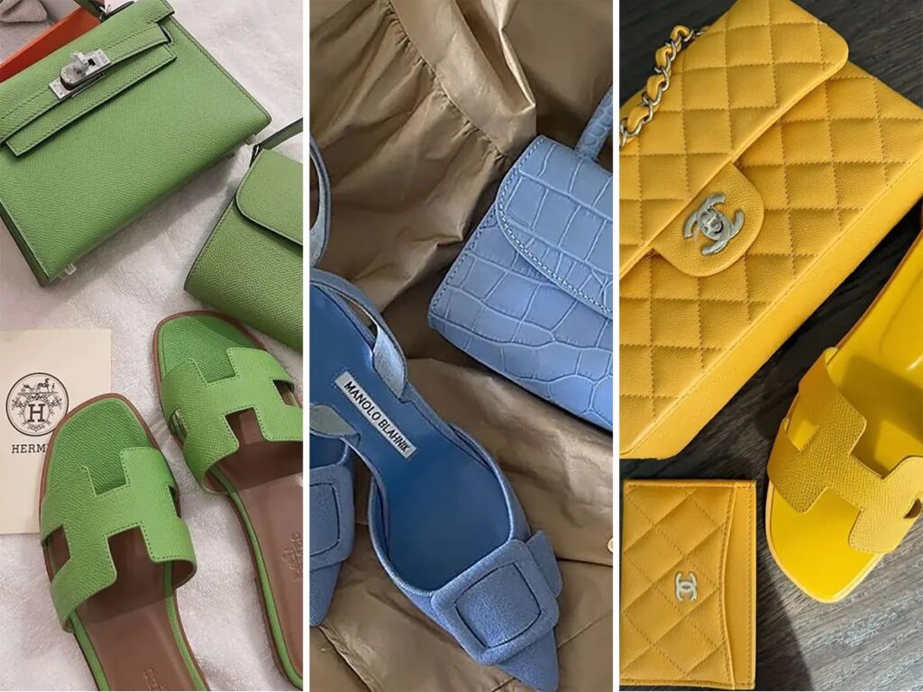 ست صندل و کیف