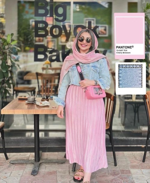 استایل تابستانی با کت جین و دامن