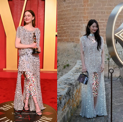 شین مین‌آ در فشن‌شوی لویی ویتون