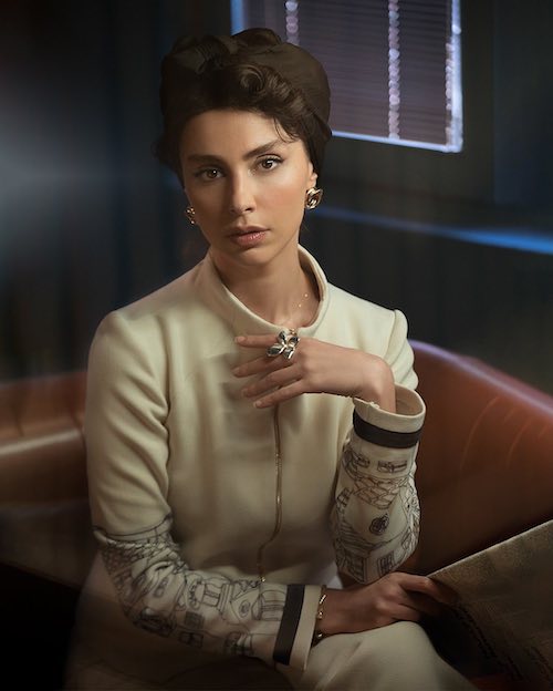 لاله مرزبان با میکاپ خاص