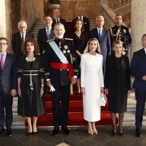 ملکه لتیزیا در مراسم معارفه پاپ