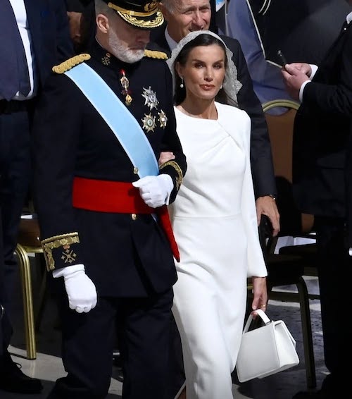 ملکه لتیزیا در مراسم معارفه پاپ