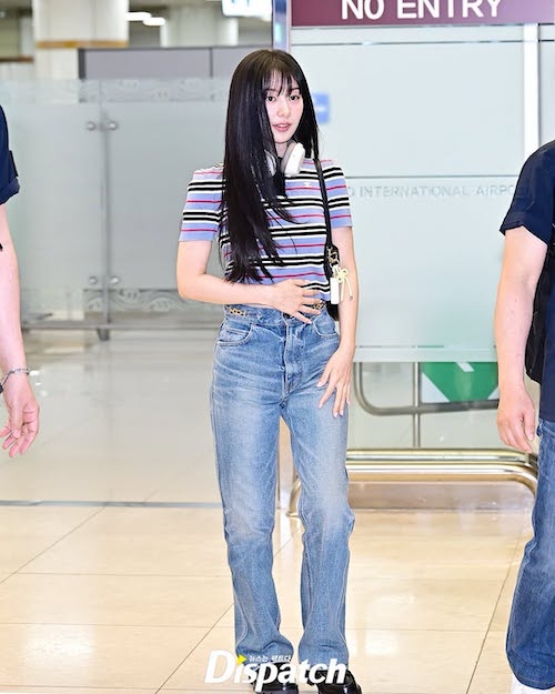 تیشرت راهراه کیم جی وون