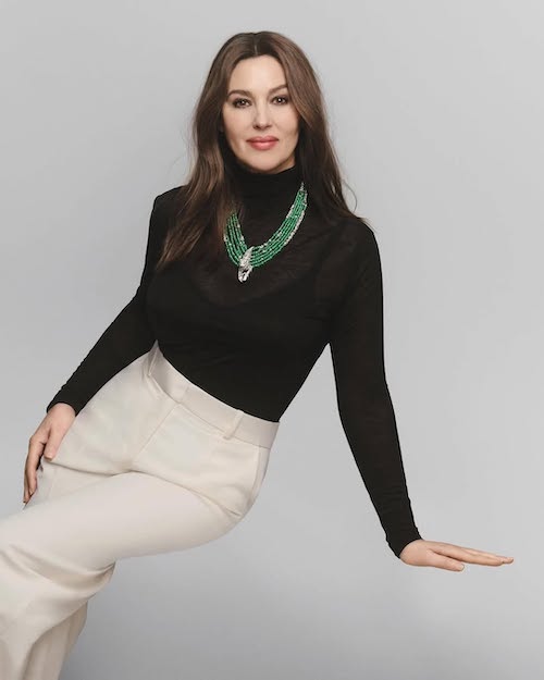 مونیکا بلوچی با جواهرات کارتیه