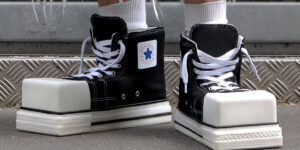 تصویر جدید جسارت؛ کفش‌های کانورس هم مکعبی شدند!