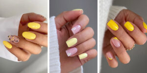 این تصاویر را فقط خانم‌هایی که عاشق زرد هستند ببینند؛ طرح ناخن‌های شیک و مینیمال با زرد
