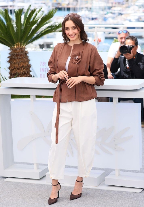 سها نیاستی در مراسم فوتوکال کن ۲۰۲۵