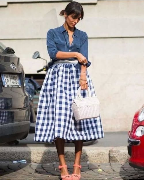 دامن گینگهام