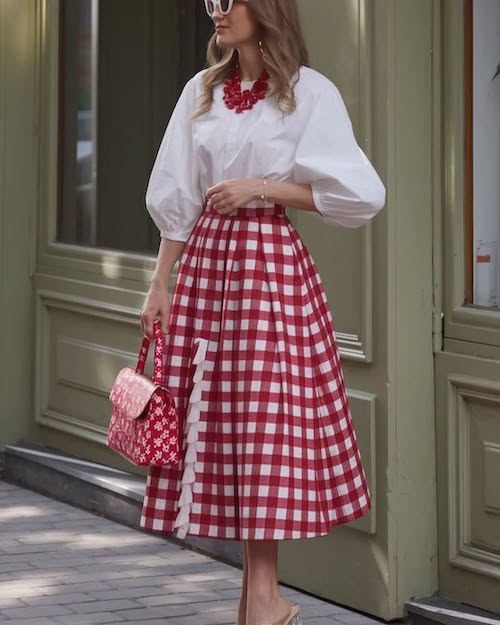 دامن گینگهام