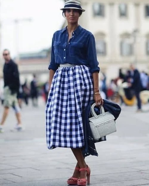 دامن گینگهام