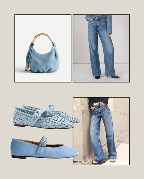 استایل با رنگ آبی آسمانی