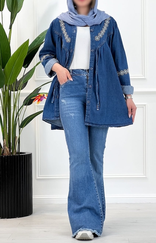 استایل تابستانی با شومیز جین