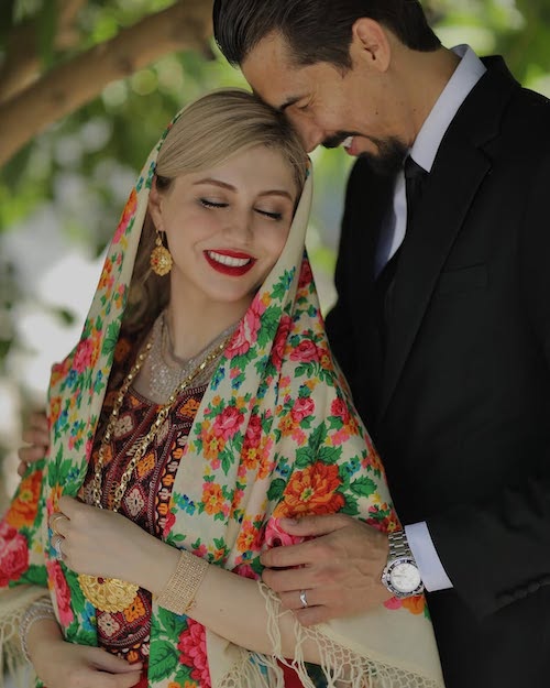 فرهاد قائمی و همسرش